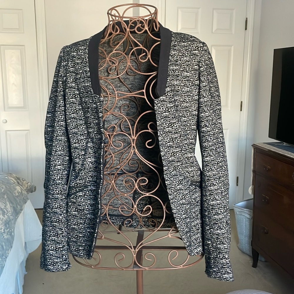 Maison Scotch tweed look knit blazer size XS
